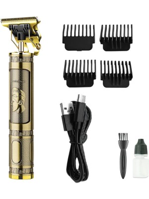 Eco Port PS-033 Çelik Kasa Profesyonel T-Bıçak Saç Sakal Ense ve Çizim Tıraş Makinesi