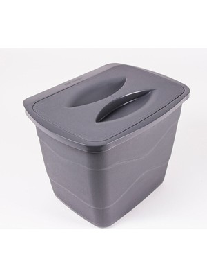 Pratik Gri Dolap Askılı Çöp Kovası, Temiz ve Düzenli Saklama Çözümü