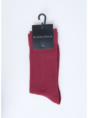 Black On Black Bordo Erkek Soket Çorap E-Soket