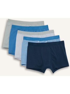 DeFacto Çizgili Penye 5li Boxer Erkek ÇOCUK G8449A826SP