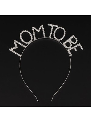 Eco Port Kristal Taşlı Gümüş Renk Mom To Be Tacı Anne Tacı