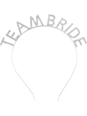 Eco Port Gümüş Kaplama Kristal Taşlı Team Bride Taç 16X17 cm