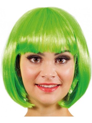 Eco Port Yeşil Parti Peruğu Kısa Küt Saç