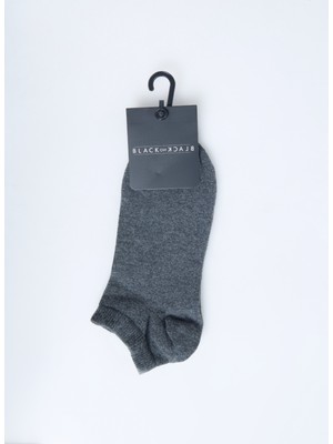 Black On Black Antrasit Erkek Patik Çorap ULR004