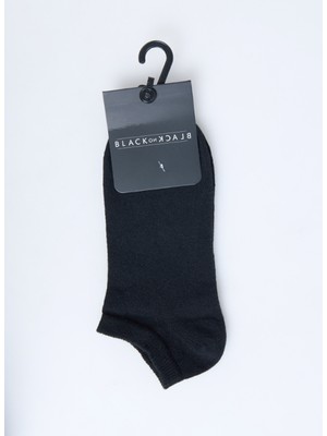 Black On Black Siyah Kadın Patik Çorap ULR005