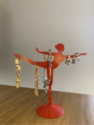 UltraMint Şık Dekoratif Balerin Tasarımlı Takı Düzenleyici ve Askılık