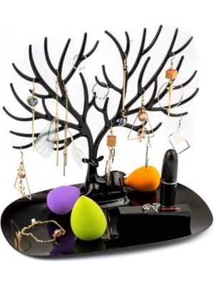 UltraMint Geyik Temalı Takı ve Mücevher Organizer, Şık Dekoratif Stand
