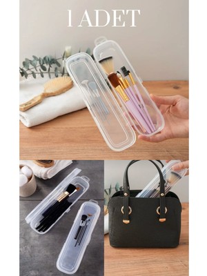 UltraMint Pratik Çok Bölmeli Kalemlik, Makyaj ve Ofis Eşyası Saklama Kutusu