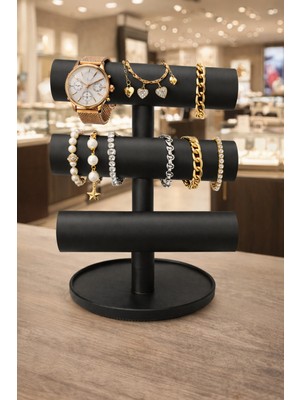 UltraMint Şık 3D Mücevher Bilezik ve Saat Standı, Düzenli Saklama Çözümü