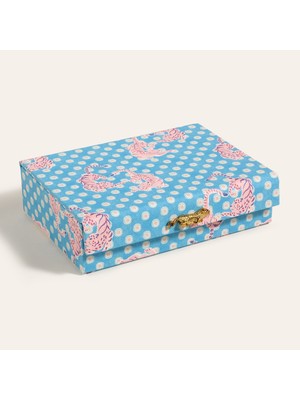 UltraMint Mavi Pvc Takı Kutusu 22X16.5X6 Cm, Şık ve Kullanışlı Depolama Çözümü