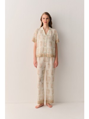 Suwen Rustic Gömlek Yaka Pijama Takımı