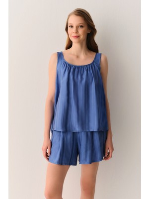 Suwen Cream Atlet Şort Pijama Takımı