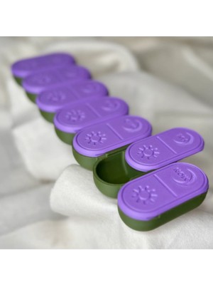 UltraMint 7 Günlük Pill Organizer, Sabah ve Akşam Bölmeli, Pratik ve Şık Tasarım