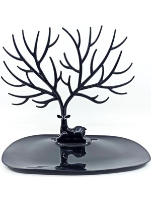 UltraMint Siyah Geyik Tasarımlı Takı ve Mücevherler Için Şık Stand