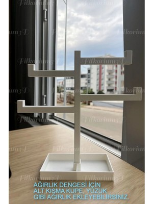 UltraMint Minimalist Takı ve Kolye Standı, Zarif ve Dikey Düzenleyici