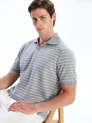 Lc Waikiki Yeni Sezon Polo Yaka Çizgili Erkek Tişört