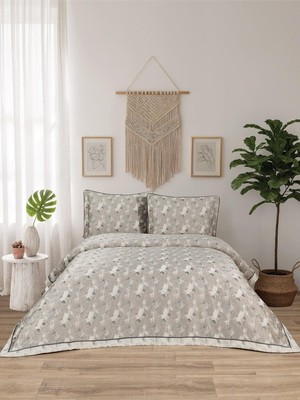 Calantha Home Collection Calantha Lotus  3 Parça Krem  Pike Takımı  240 x 260 cm