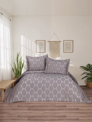 Calantha Home Collection Angel  3 Parça Gri  Çift Kişilik Pike Takımı  240 x 260 cm