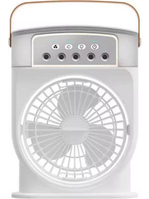 Eco Port Şarjlı 600 ml Su Hazneli Taşınabilir Masaüstü Vanilatör  Güçlü Fan ve 2000 Mah Pil Beyaz