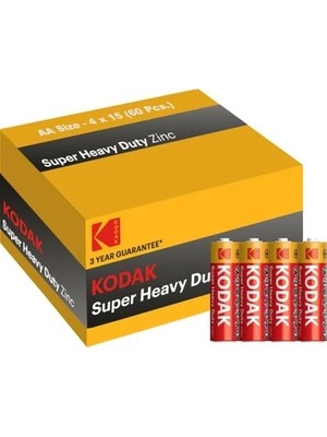 Eco Port Kodak Aa Pil Super Heavy Duty Çinko Karbon Kalem Pil 60