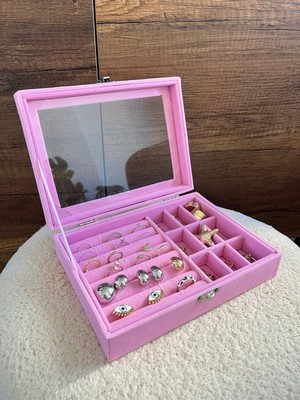 UltraMint Şeffaf Bölmeli Takı Organizeri, Yüzük, Kolye, Küpe ve Bileklik Saklama Kutusu