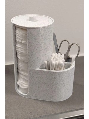 UltraMint Pamukluk ve Makyaj Pamuğu Düzenleyici, Şık Banyo ve Makyaj Organizeri