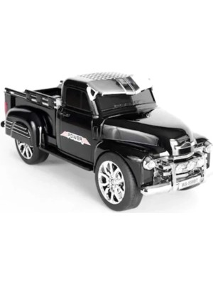 Eco Port Şarjlı Nostaljik Çalar Kamyon Bluetooth Fm Radyo Tf Mp3 Siyah