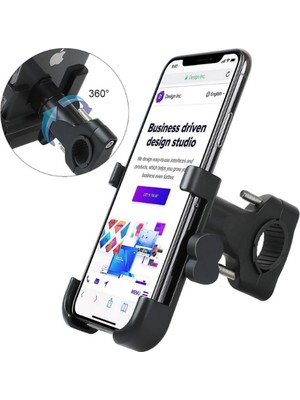 Eco Port Alüminyum Gövdeli Metal Gidon Bağlantılı Motosiklet Telefon Tutucu 7 Inç Xl