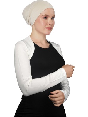 Altobeh Uzun Kollu Tesettür Bolero - Beyaz