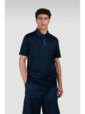 Paul & Shark Erkek Regular Fit %100 Pamuklu Kısa Kollu Lacivert Polo Yaka T-Shirt 25411287-013