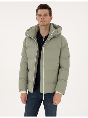 Pierre Cardin Erkek Çağla Kapüşonlu Şişme Mont 50310161-VR255