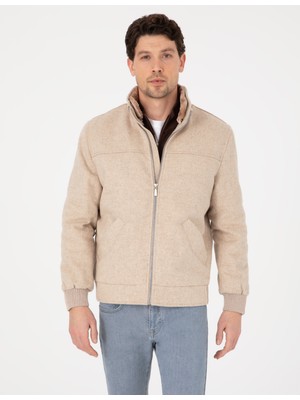 Pierre Cardin Erkek Krem Kaşe Mont 50312084-VR071