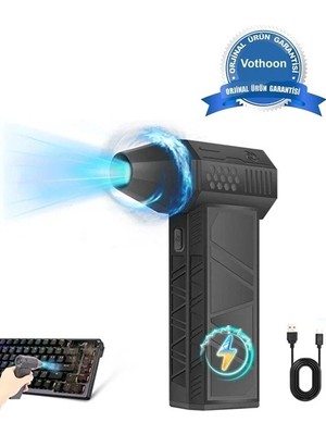 Eco Port Turbo Jet 130000RPM Şarjlı Turbo Jet Şiddetli Fan Güçlü Hava Üfleyici Araç Süpürgesi 4000 Mah 52M/SEC