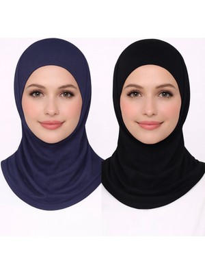 Pemira Boyunluklu Hijab Bone Ikili Set