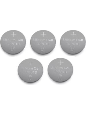 Eco Port Yuma CR2016 Süper Lityum 3V 5’li Kart Düğme Pil