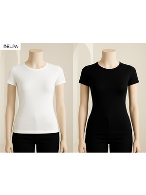 Belpa Sıla Sella Kısa Kollu Bisiklet Yaka Body 2'li Set