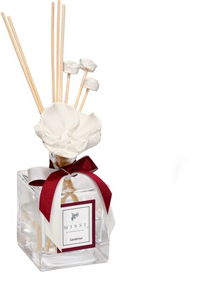 Missi 200 ml Kare Şişe Gardenya Bambu Çubuklu  Oda Kokusu