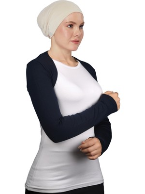 Altobeh Uzun Kollu Tesettür Bolero - Lacivert
