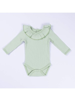 Donino Baby Mint Yeşil Fırfır Yaka Tulum