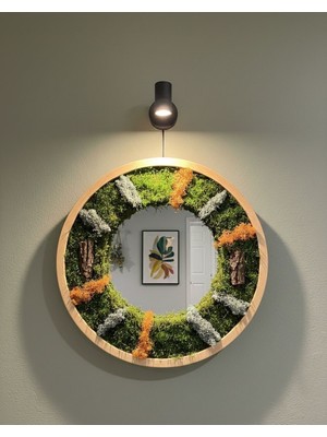 Yuvarlak Yosun Desenli Ayna