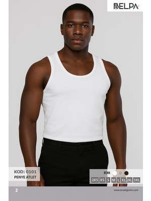 Belpa Ersa Iç Giyim Erkek Penye Atlet 6'lı