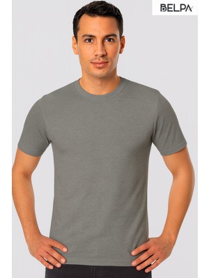 Belpa Ersa Iç Giyim Ribana Sıfır Yaka Yarım Kol Erkek Atlet 6'lı