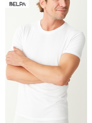 Belpa Ersa Iç Giyim Modal Erkek Sıfır Yaka T-Shirt 3'lü