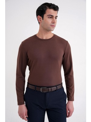 Efor Ts 892 T-Shırt Comfort Kakao Casual