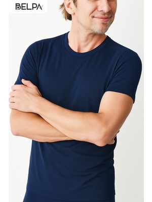 Belpa Ersa Iç Giyim Modal Erkek Sıfır Yaka T-Shirt 3'lü
