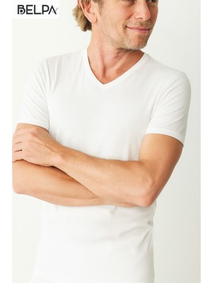 Belpa Ersa Iç Giyim Modal Erkek V Yaka Tişört 3'lü
