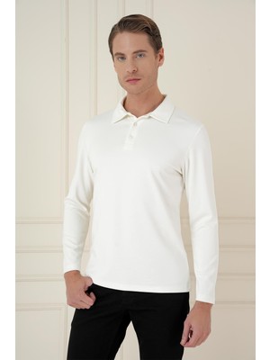 Efor Ts 893 Slim Fit Ekru Spor T-Shirt