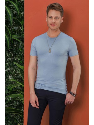 Efor Ts 847 Mavi Spor T-Shirt