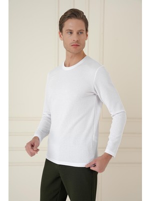 Efor Ts 889 Slim Fit Beyaz Spor T-Shirt