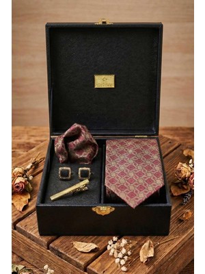 Kravatkolik Siyah Erkek Hediye Kutusu - Kravat Kol Düğmesi Kravat Iğnesi KMK123